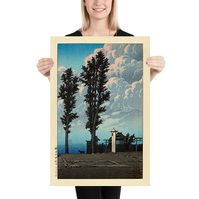 Santuario Kanda Myojin di Hasui Kawase 1935 