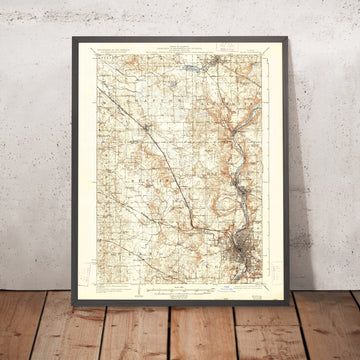 Old Map of Crystal Lake, Illinois by USGS, 1925 – Elgin, Barrington & Fox River