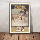 Poster di viaggio della Mur Valley: Murtal-Bahn di Gustav Jahn 