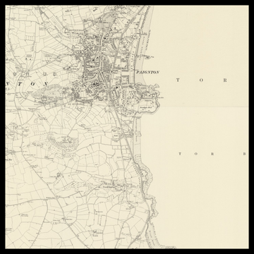 An old Ordnance Survey map of Paignton
