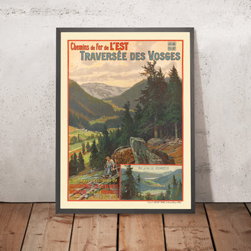 A framed image of 