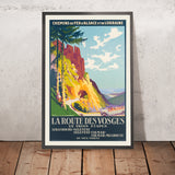 Affiche de voyage Vosges : La route des Vosges en trois étapes par Julien Lacaze 