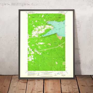 Old Map of Bayview, Idaho by USGS, 1961 – Lake Pend Oreille & Coeur d’Alene National Forest