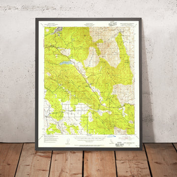 Old Map of Idyllwild, California by USGS, 1940 – Mount San Jacinto & Lake Hemet