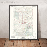Map of Medora, North Dakota by USGS, 1997 – Theodore Roosevelt National Park, Little Missouri River & Badlands