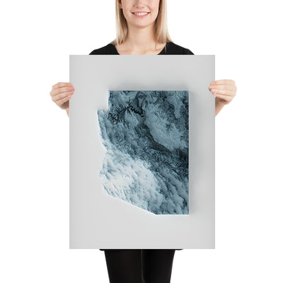 Arizona Topografische 3D Reliefkarte 