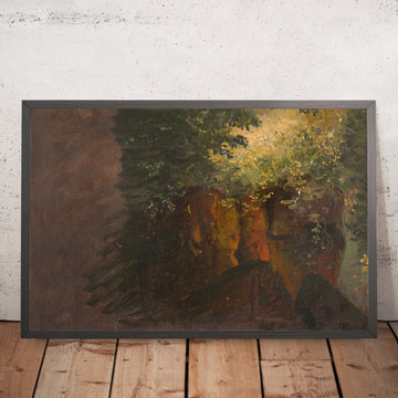 A framed image of 