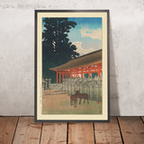 Two Deer at Kasuga Shrine in Nara by Hasui Kawase, 1921