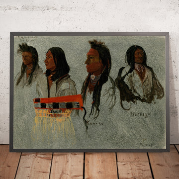 A framed image of 