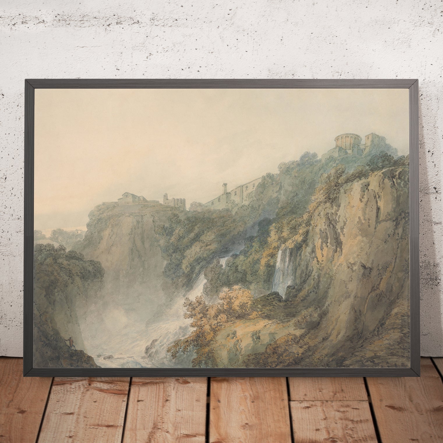 Tivoli with the Temple of the Sybil and the Cascades by Turner, 1796 ...