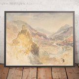 Chatel Argent und das Aostatal von Turner, 1836 