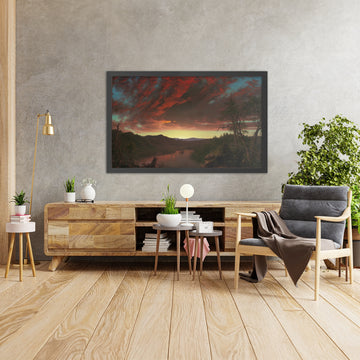 A framed image of 