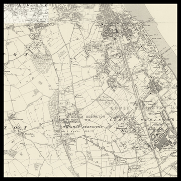 An old Ordnance Survey map of Bebington