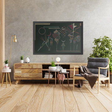 A framed image of 