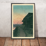 Tramonto a Morigaseki di Hasui Kawase, 1935 