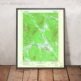 Old Map of Bethel, Maine by USGS, 1970 – Andover, Sunday River & White Mountain National Forest