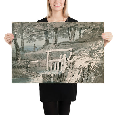 Compuerta, Abadía de Netley, Hampshire por Turner 1794 