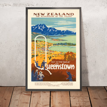 A framed image of 