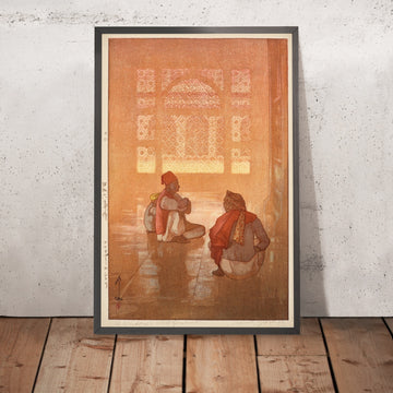 A framed image of 