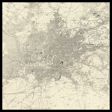 Carte ancienne personnalisée de Bristol 