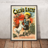 Ch. Gravier Cacao Lacté Vintage Cocoa Poster by Lucien Lefèvre, 1896