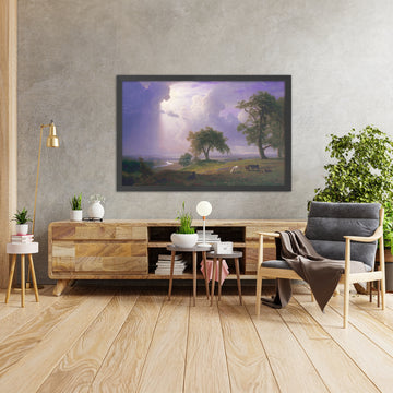 A framed image of 
