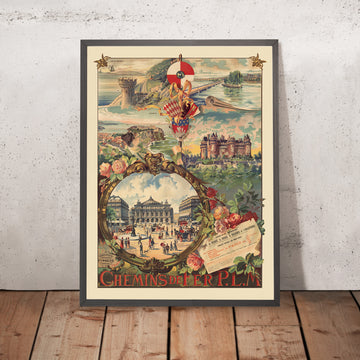 A framed image of 