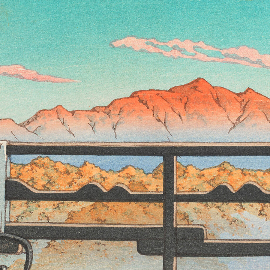 Morgen im Arayu Spa Hotel in Shiobara von Hasui Kawase, 1935 