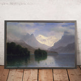 Mountain Scene by Albert Bierstadt, 1880