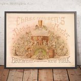 Chas. C. Clausen’s Vintage Ale & Porter Poster by Moritz Ulffers, 1877