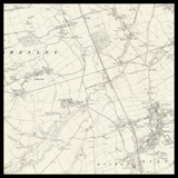 Carte ancienne personnalisée de Washington 