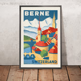 Bern Travel Poster: Berne, Switzerland by H. Schär
