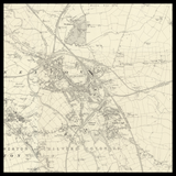 Personalised Old Map of Nuneaton