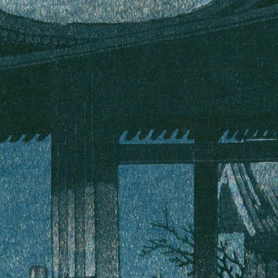Temple Kiyomizu à Kyoto par Hasui Kawase, 1935 