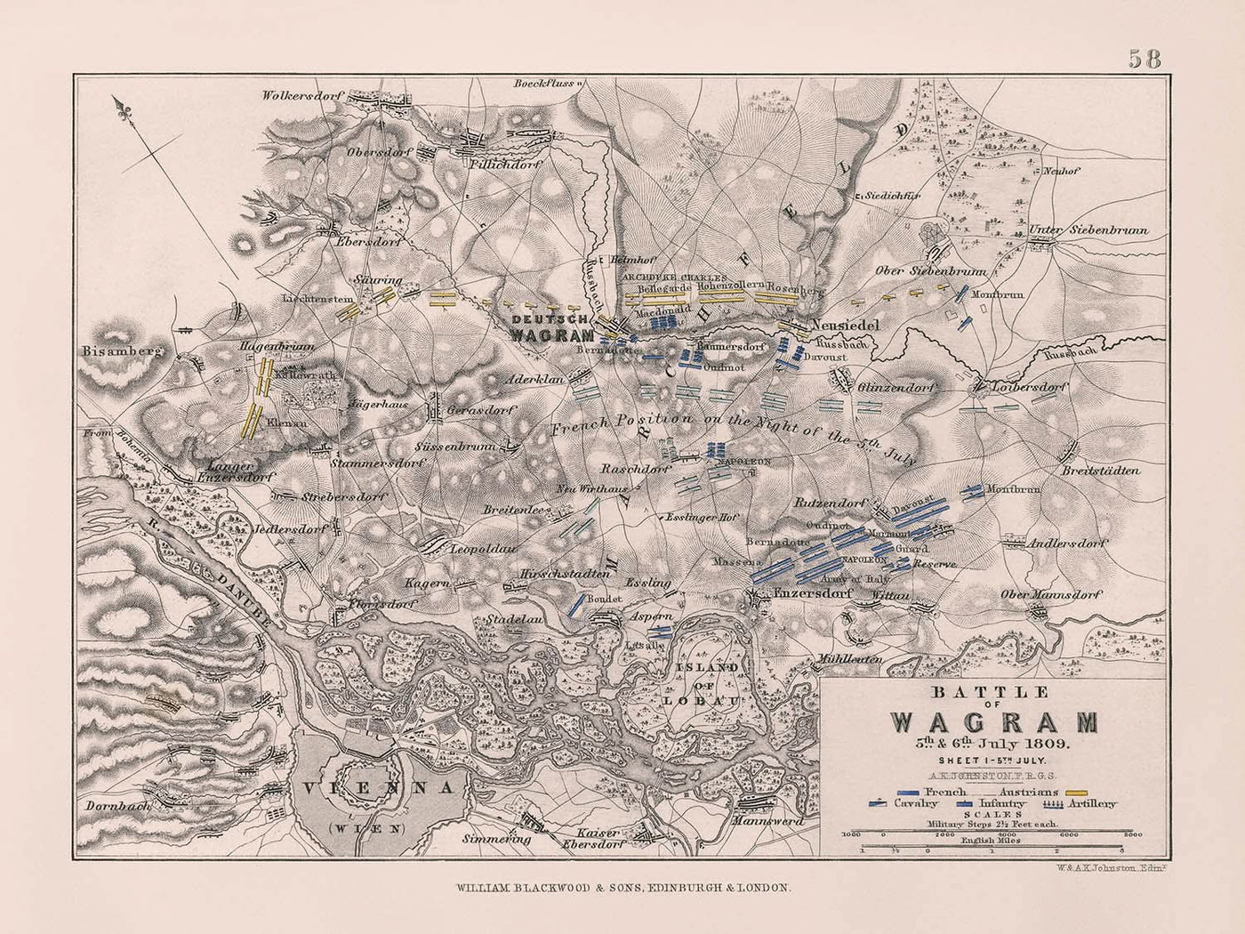 Bataille de Wagram, 5 juillet 1809 (Premier jour) : Guerres napoléoniennes 