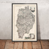 Ancienne carte de l’Istrie, Croatie et Slovénie par Zatta, 1784 : Rijeka, Pula, Poreč, Kvarner, frontière habsbourgo-vénitienne 