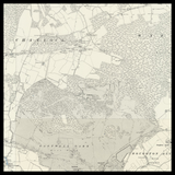 Carte ancienne personnalisée d'Ashford 