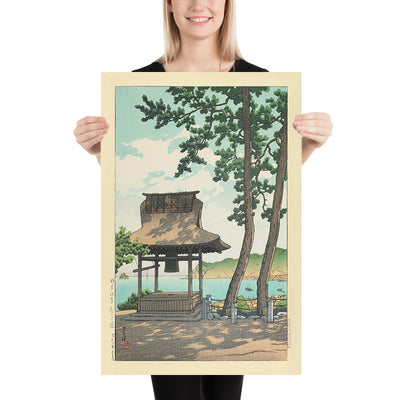 Templo Shugetsu en Ito, Izu por Hasui Kawase, 1935 