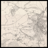 Carte ancienne personnalisée d'Alloa 