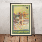 Sauveterre-de-Béarn Reiseposter: Gave d’Oloron von Chemins de fer du Midi, 1920 