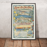 Provence Travel Poster: Lignes de Meyrargues à Grasse by Eugène Grasset, 1891