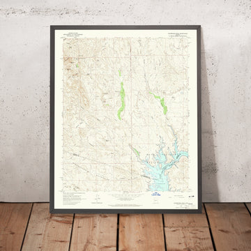 Old Map of Lake Pleasant, Arizona by USGS, 1964 – Governors Peak, Castle Creek & Agua Fria River