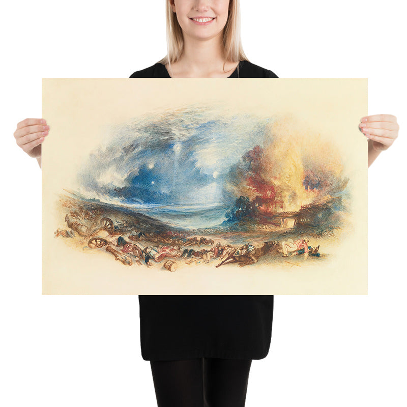 El Campo de Waterloo visto desde Hougoumont por Turner, 1833 
