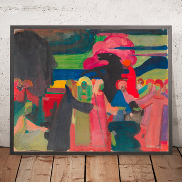 A framed image of 