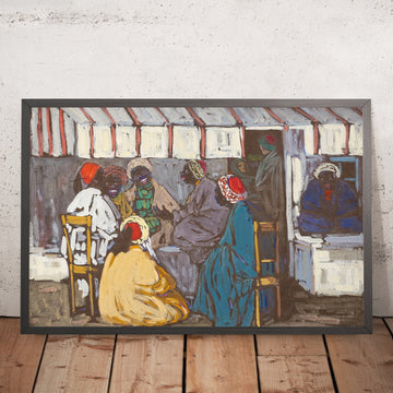 A framed image of 