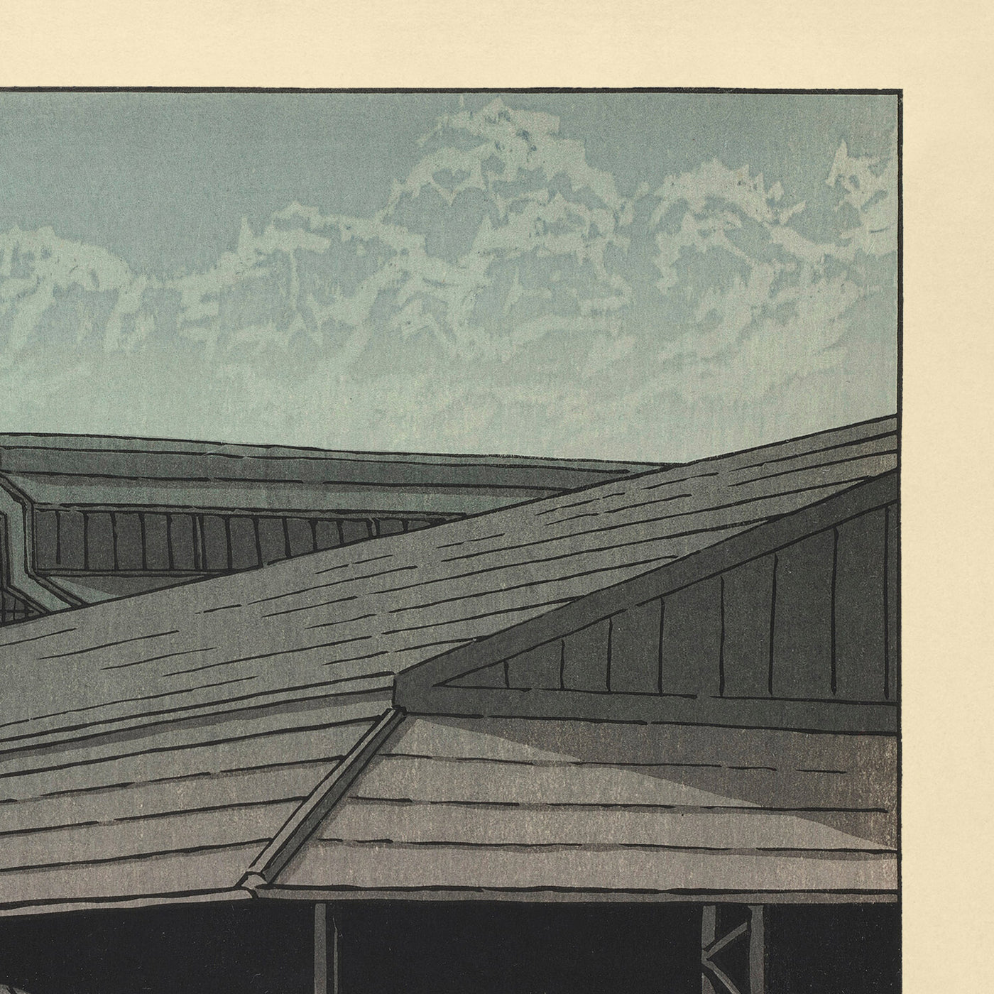 The Central Market, Tokyo by Hasui Kawase, 1935