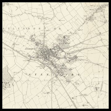 An old Ordnance Survey map of Aylesbury