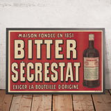 Bitter Sécrestat Vintage Advertising Poster, 1851