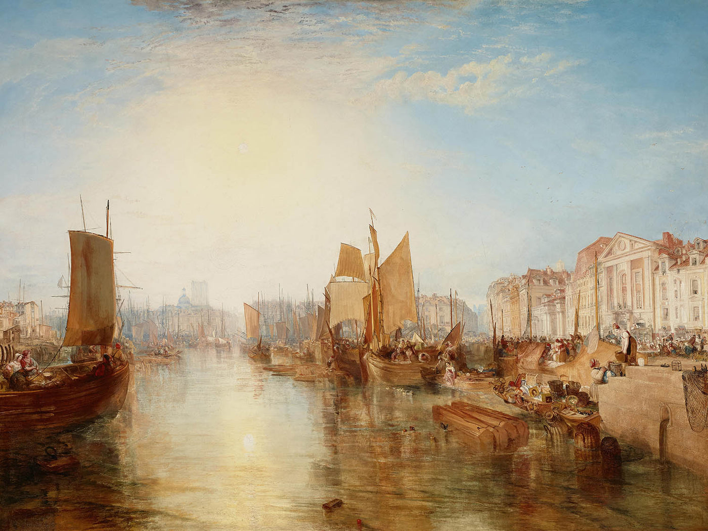 The Harbor of Dieppe by Turner, 1826