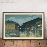 Nissaka im Regen von Hasui Kawase 1942 